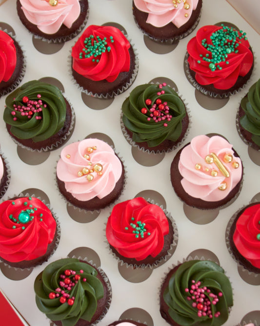 Mini Christmas Cupcakes